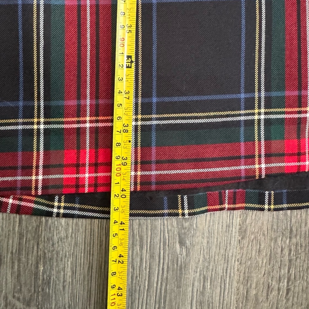 Pendleton Red and Navy Plaid Maxi Skirt with pockets 555 - Picture 5 of 6